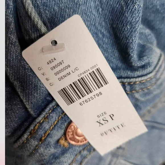 Anthropologie Pilcro Comeback Boyfriend Denim Jacket Size XS. B22 - Picture 7 of 9